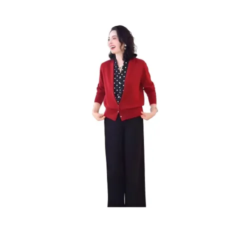 GIUHF Красный Женский Трикотаж