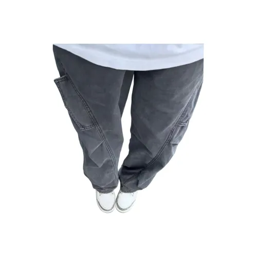 SOUL WORKER Серые Унисекс Карго Брюки