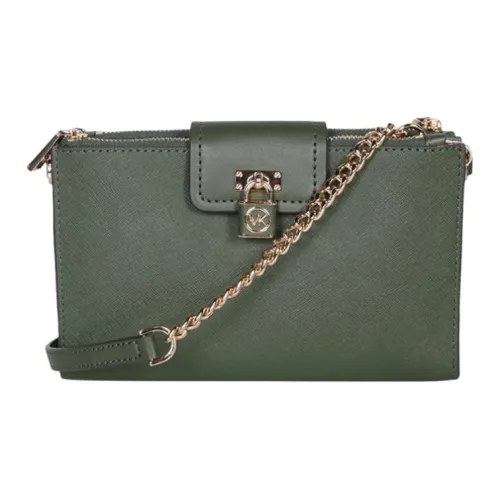 MICHAEL KORS Сумка через плечо из кожи маленькая женская зеленая
