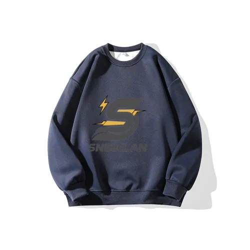 SNEIKLAU Темно-синий синий унисекс свитшоты