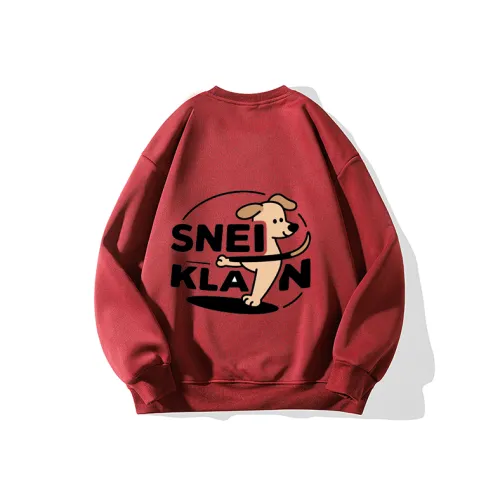 SNEIKLAU Red Unisex Свитшоты