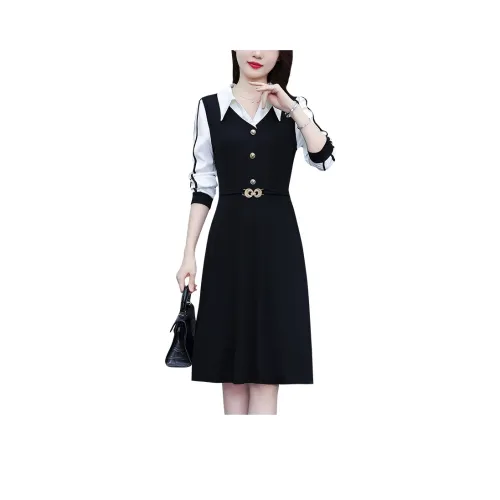 The Temptation Of The Muse Длинное платье с длинными рукавами женское