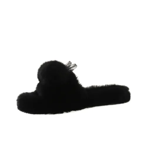 Puppytown Резиновые Французские Пушистые тапочки Женские