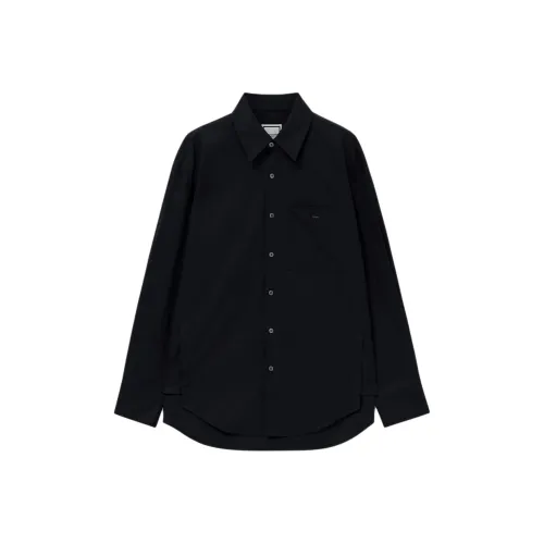 WOOYOUNGMI Морской синий Мужские рубашки