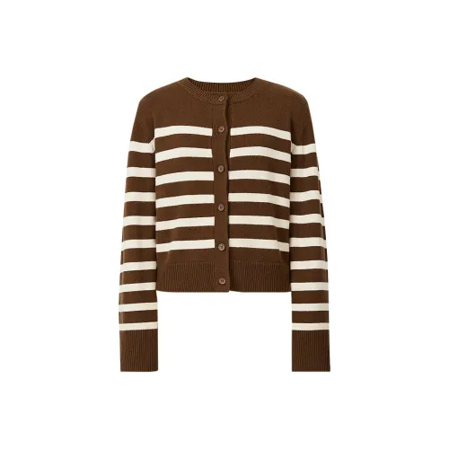 Hopeshow Кофейные полоски 721 Женские Трикотаж