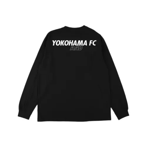 WIND AND SEA x J.LEAGUE J.LEAGUE Коллаборация FW25 Yokohama FC L S футболка T-Shirt Унисекс