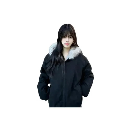 GEZITAI Черный Женский пуховик