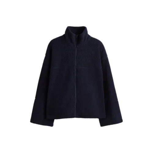 H M Морской Синий Женский Бархатный Куртки