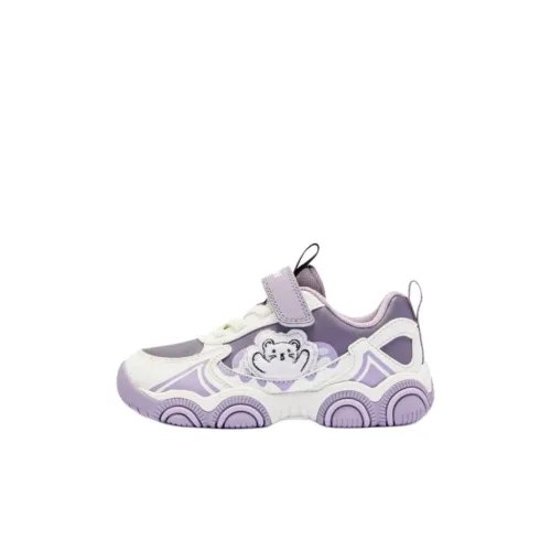 QIAODAN Cookie Shoe Collection Slip-resistant Abrasion-resistant Low Top Kids Lifestyle Shoes Purple QIAODAN Cookie Shoe Collection Противоскользящий Устойчивый к истиранию Низкий Топ Детские Лайфстайл Обувь Фиолетовый
