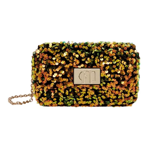 Furla 1927 Collection Ткань Сумка через плечо Средний Женский Шампань