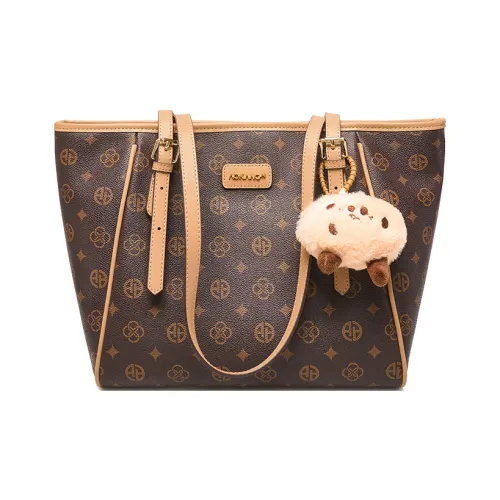 AOKANG PVC Тоут Сумка Сумка через плечо Стандартная Женская Кофейного цвета