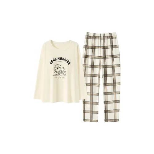 Pretty lady Айвори Белый Женский Пижамный Комплект