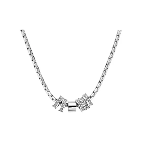 FAIRWHALE Титановые стальные цирконовые ожерелья унисекс