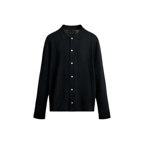 ZARA Глубокий морской синий Мужской Трикотаж