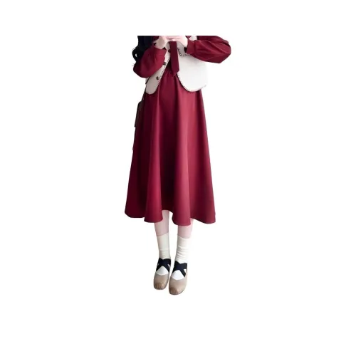 GIUHF Длинное платье с длинными рукавами женское