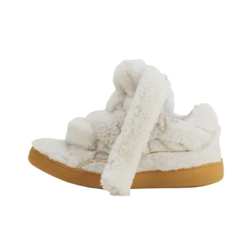 Lanvin Curb Low Топ Скейтборд Кроссовки Мужские Белые