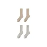 [Северо-восток Эксклюзив/Флисовая подкладка, устойчивый к холоду -40°] 2 Овсяный + 2 Светло-серый