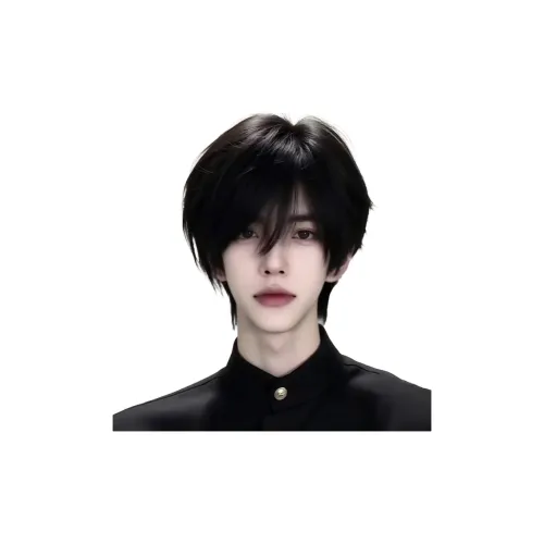 YOSEE Корейский стиль Handsome Микро Notch Спина Пластина Мужская Короткая Перука Высокая Температура Пряжа