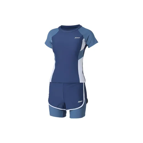 XTEP Купальный комплект Мужской Светло-Серый Синий