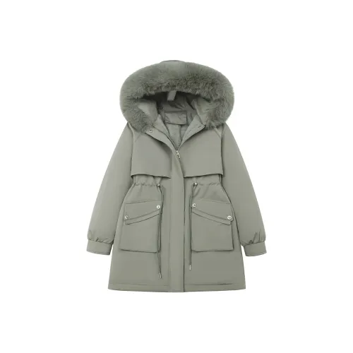 ONE PASS STUDIO Хлопковый пуховик женский