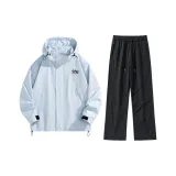 Лунный свет Синий Топ + Черные Штаны