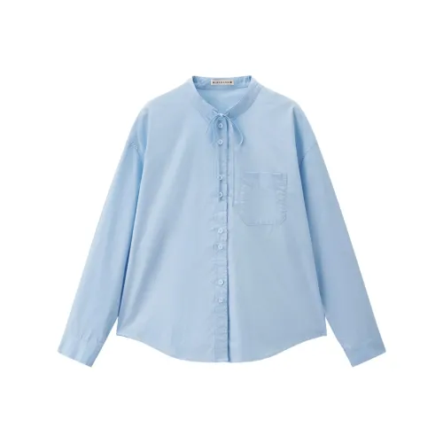 Giordano 06 Небесно-голубой Женские Рубашки