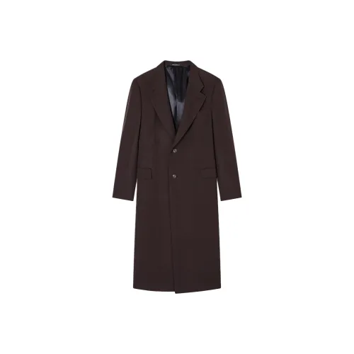 EMPORIO ARMANI Мужское пальто темно-коричневого цвета