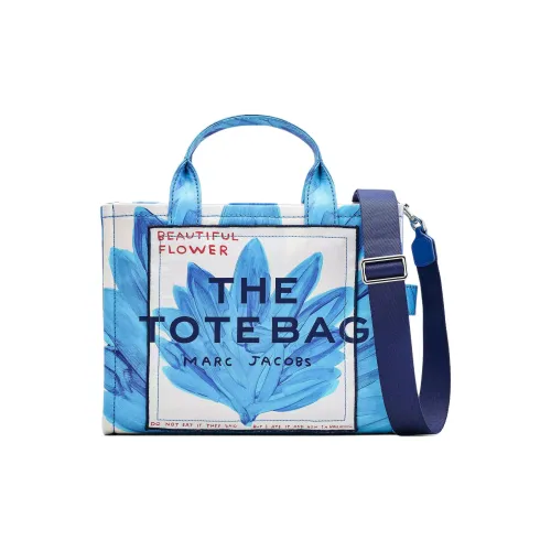 MARC JACOBS David Shrigley Коллаборация Canvas Сумка Средний Женский Синий и Белый