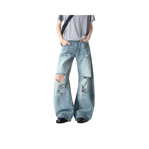 NRXX Blue Unisex Jeans NRXX Синий Унисекс Джинсы