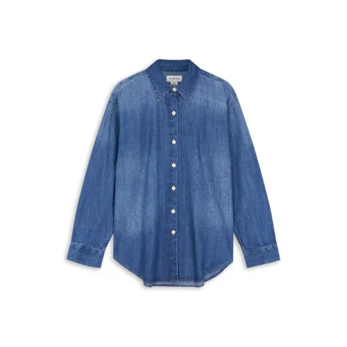 Calvin Klein YYK Джинсовый Синий Женские Рубашки