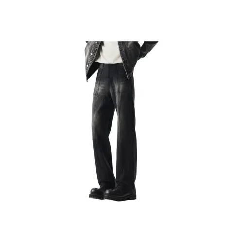 YONGYAN Черные Унисекс Джинсы