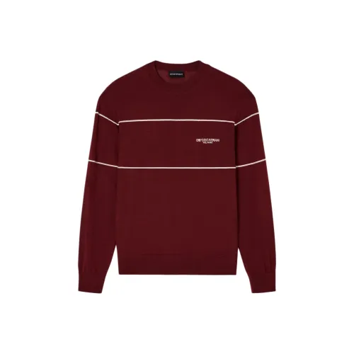 EMPORIO ARMANI Мужские красные свитера