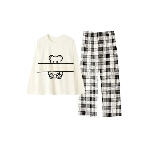 Pretty lady Экрю Женские Пижамные комплекты