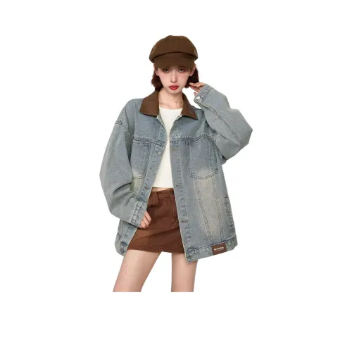 ICEGZ37 Синий Унисекс Джинсовые куртки