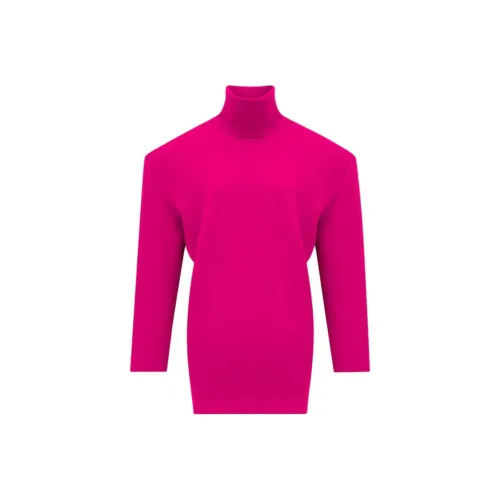 SAINT LAURENT Длинное платье с длинными рукавами женское