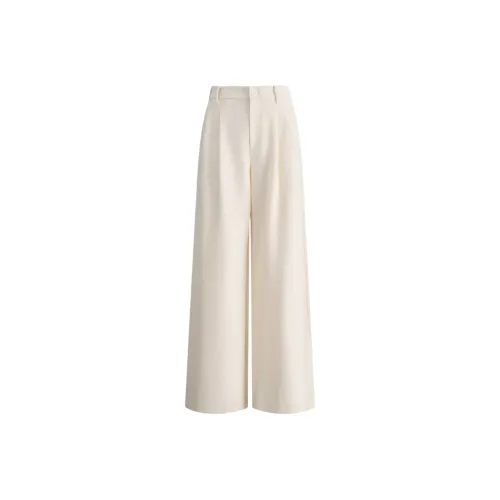 FABRIQUE Экрю Женские Повседневные Брюки