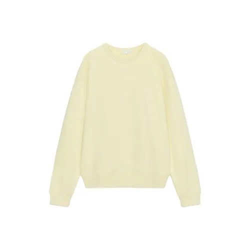 ZARA Лимонно-желтый Женский Свитшот