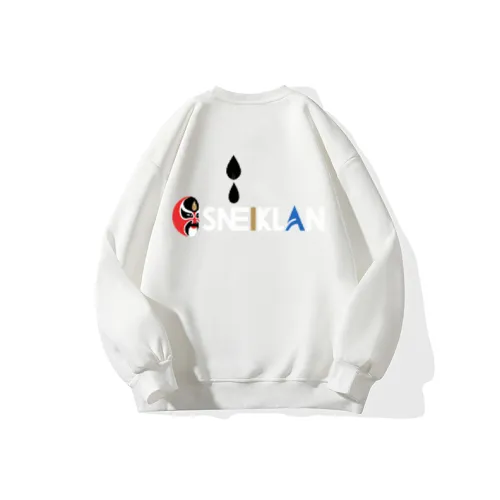SNEIKLAU Белый Унисекс Свитшоты