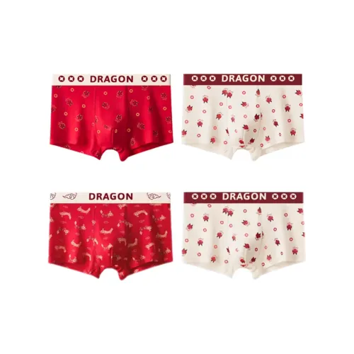 MADALLO [4 шт] GOOD Things KEEP Coming + Полный благословений + Удача на вашей стороне + Полный благословений Мужские боксеры