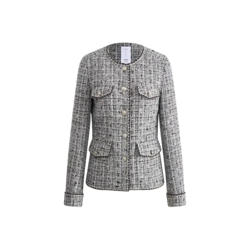 FABRIQUE Светло-серый синий Женские Куртки