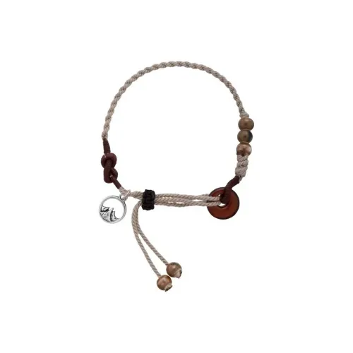 Yu Oval Bangle Хлопок Браслет Шнурки Унисекс