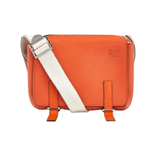 LOEWE Сумка через плечо из коровьей кожи женская оранжевая