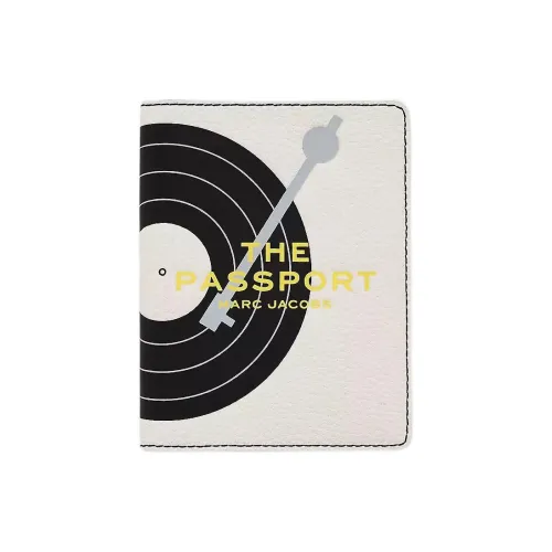 MARC JACOBS Derrick Adams Коллаборация Кожаный держатель для карт Женские Черный Белый