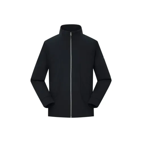 LANBU Чисто Черный 2001LB Мужская Куртка