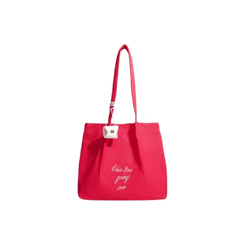 NX DOUGHNUT Холст Тоут Сумка Сумка для покупок Сумка через плечо Стандартная Женская Красная