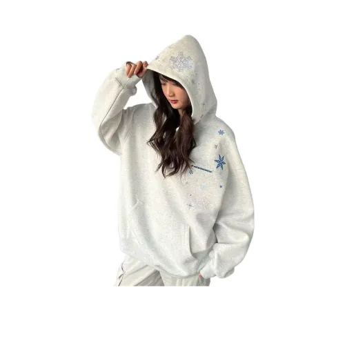 ZVJH Серый Унисекс Свитшоты