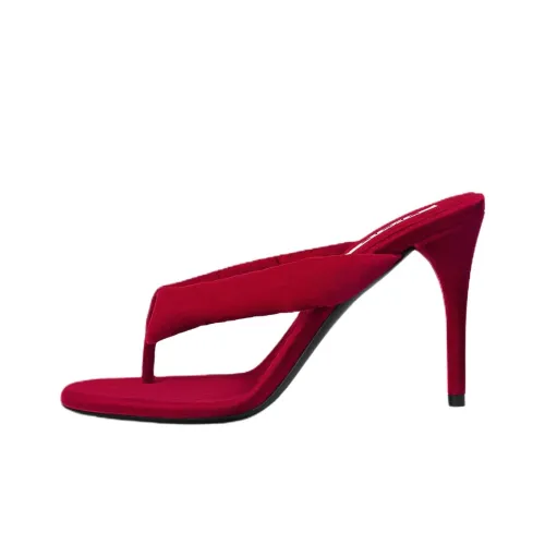 Alaia Шлепанцы 9 см Женские Красные