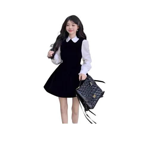 GIUHF Длинное платье с длинными рукавами женское