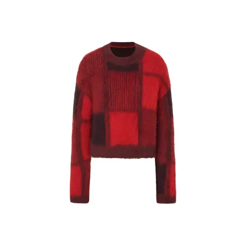 FABRIQUE Рождественский красный женский трикотаж