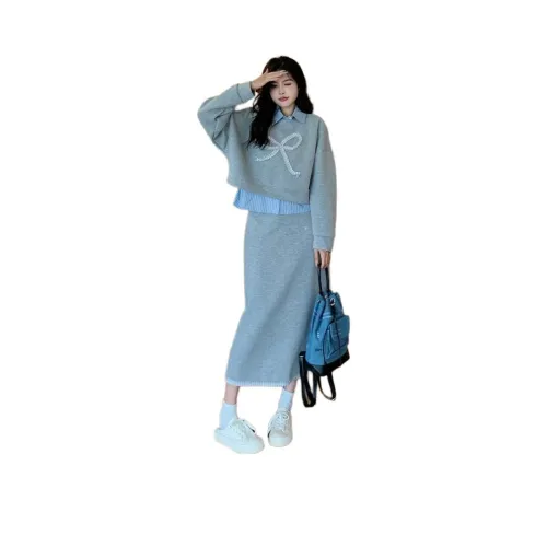 GIUHF Длинное платье с длинными рукавами женское